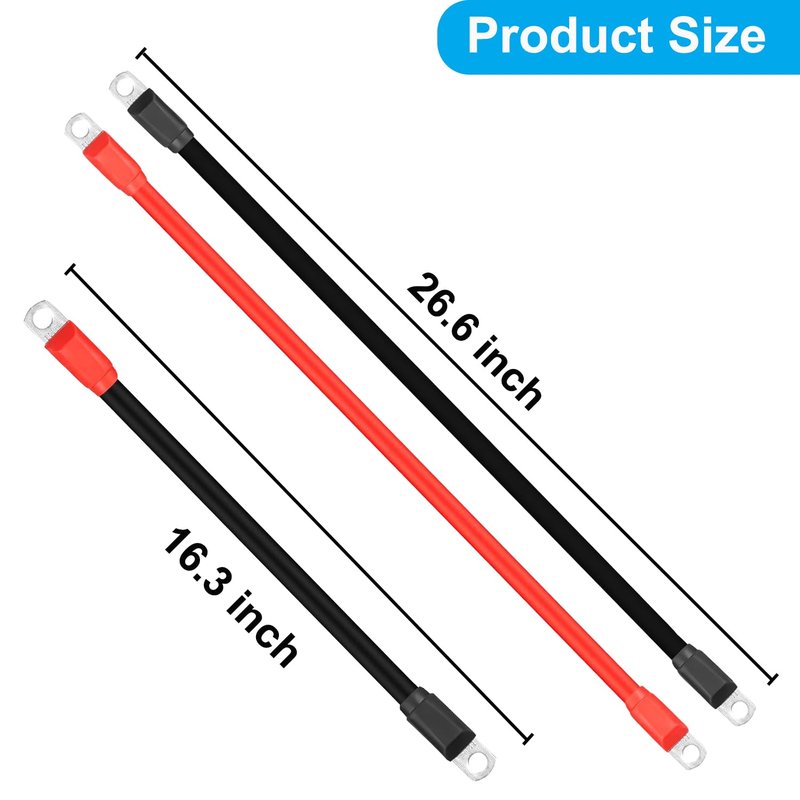 Bleigeeh 𝐔𝐩𝐠𝐫𝐚𝐝𝐞𝐝 7 Pack Golf Cart Battery Cables Compatible with EZGO TXT 36V and 48V 1994-UP 4 Gauge AC/DC Wiring Kit, Ultra Long,Flexible and Durability Golf Cart Battery Cables Set