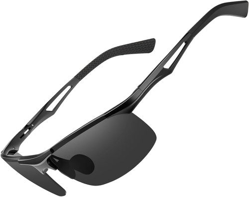 BIRCEN Polarized Sunglasses - Lightweight Metal Wraparound Design | UV Protection for Men