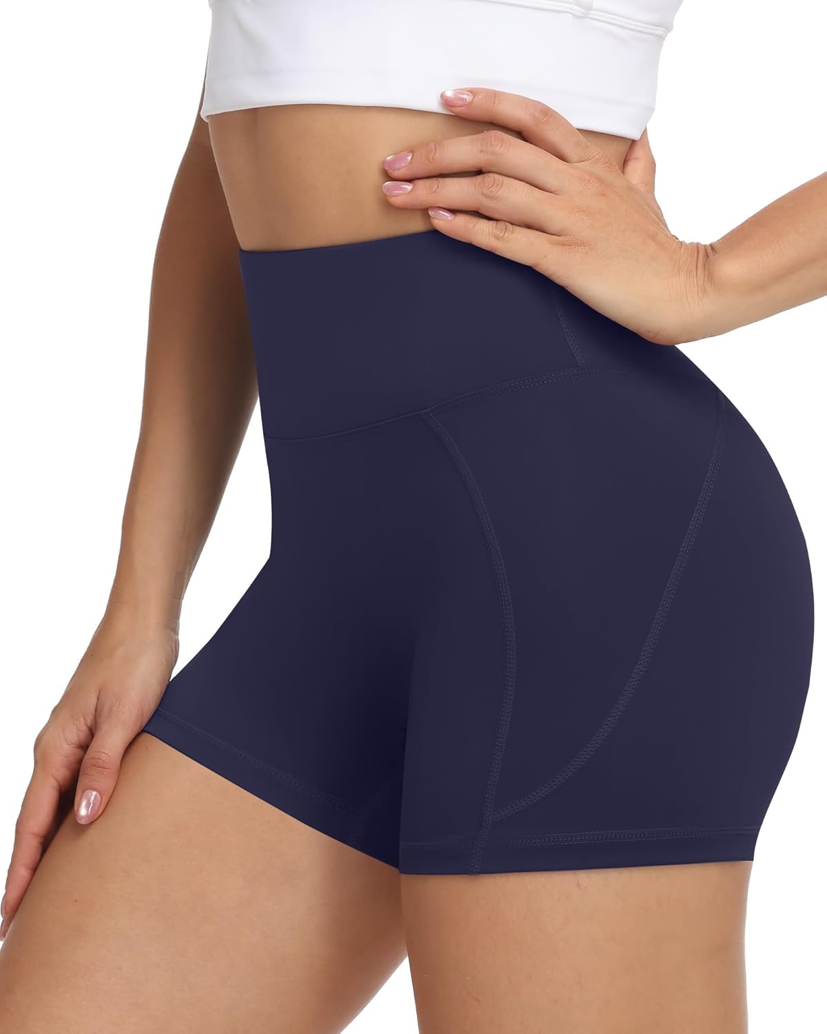 Moozava Biker Shorts - High Waisted Tummy Control Spandex for Women | 3"/5"/8" Workout Sizes