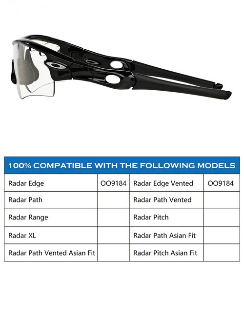 Replacement Earsocks & Nosepieces Rubber Kits for Oakley Radar Path | Pitch | Range | Edge Sunglass - White