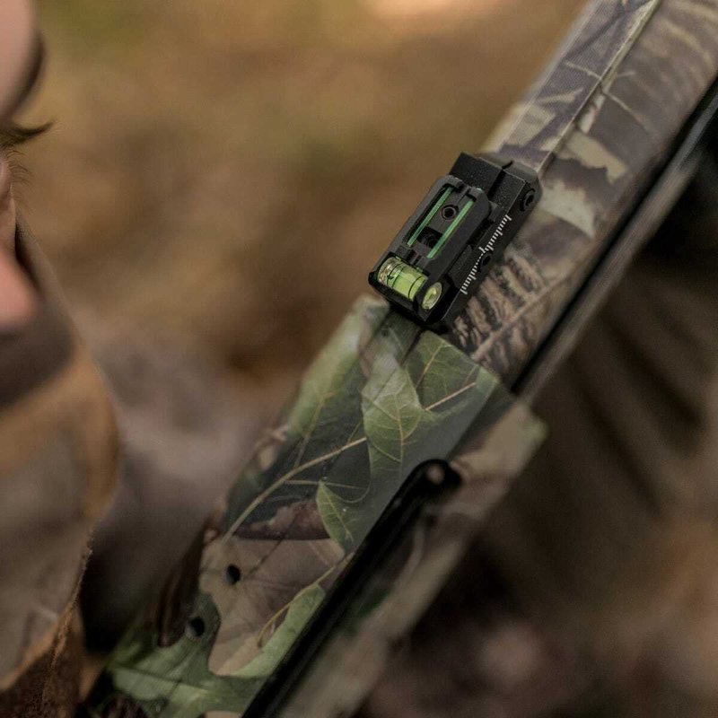 TRUGLO TruPoint Xtreme Universal Shotgun Sights with Luminescent Alignment Level and Elevation Ramp for Ribbed Shotgun