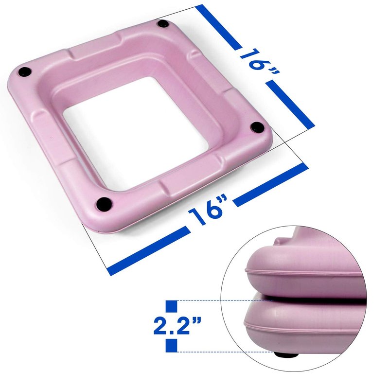 Yes4All Aerobic Step Platform Extra Risers Health Club Size - Pastel Pink - Pair