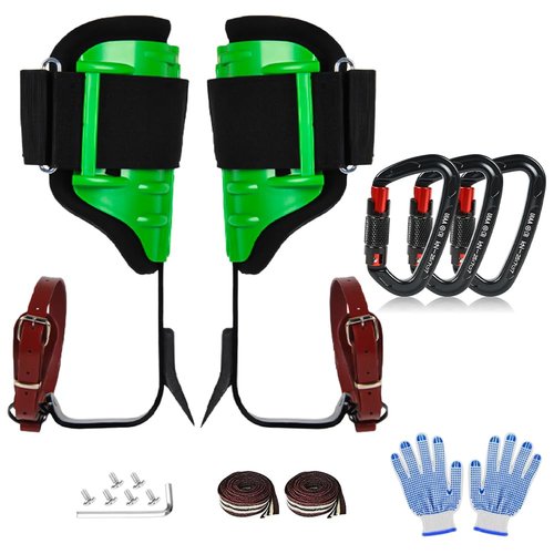 MITOJOSYEER Tree Climbing Spikes for Logging Adjustable Tree Climbing Gear Tree Climbing Kit for Climbers Logging Fruit Picking Hunting