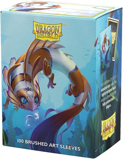Dragon Shield | Brushed Art Sleeves | Cinderfin | 100 Count - Durable & Smooth TCG Sleeves for Pokémon, Flesh & Blood, One Piece & Magic the Gathering
