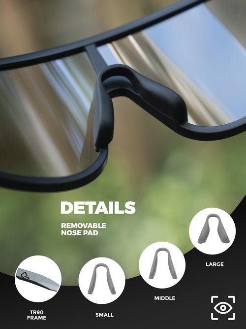ROCKBROS Photochromic Sunglasses for Men Women Photochromic Cycling Glasses UV Protection Sports Sunglasses