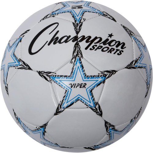 Champion Sports Viper Soccer Ball - Soft-Touch TPU Training Ball for Indoor/Outdoor Play | Sizes 3, 4, 5