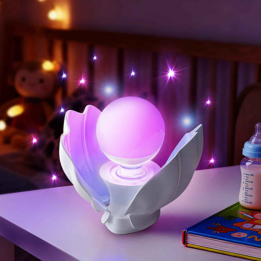 Baby Night Light, Nursery Night Lamp for Breastfeeding, Soft BPA Free Silicone Portable Night Light, 7 Colors Changing & Stepless Dimming, 1h Timer & Touch Control, Rechargeable night light for Kids