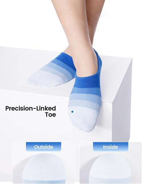 IDEGG No Show Socks - Low Cut Ankle Athletic Socks for Men & Women | Anti-Slip, Invisible Design