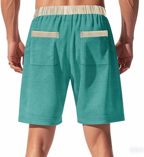 DMOYALA Men's Casual Loose Bermuda Shorts - Hip Hop Style with Elastic Waist & Pockets | Summer Outdoor Wear