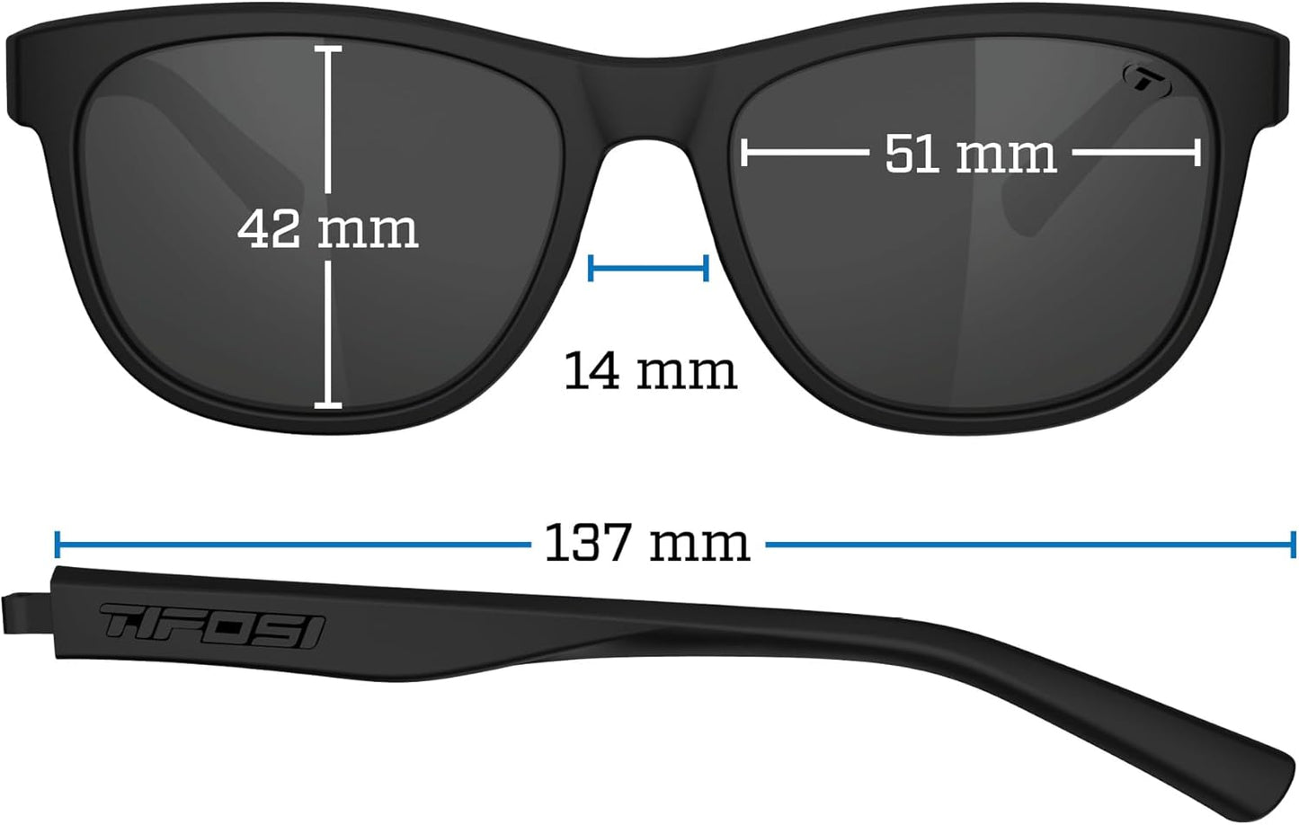 Tifosi Swank Sport Sunglasses - Tangle-Free Design for Cycling, Golf, Hiking & Running | Stylish Look