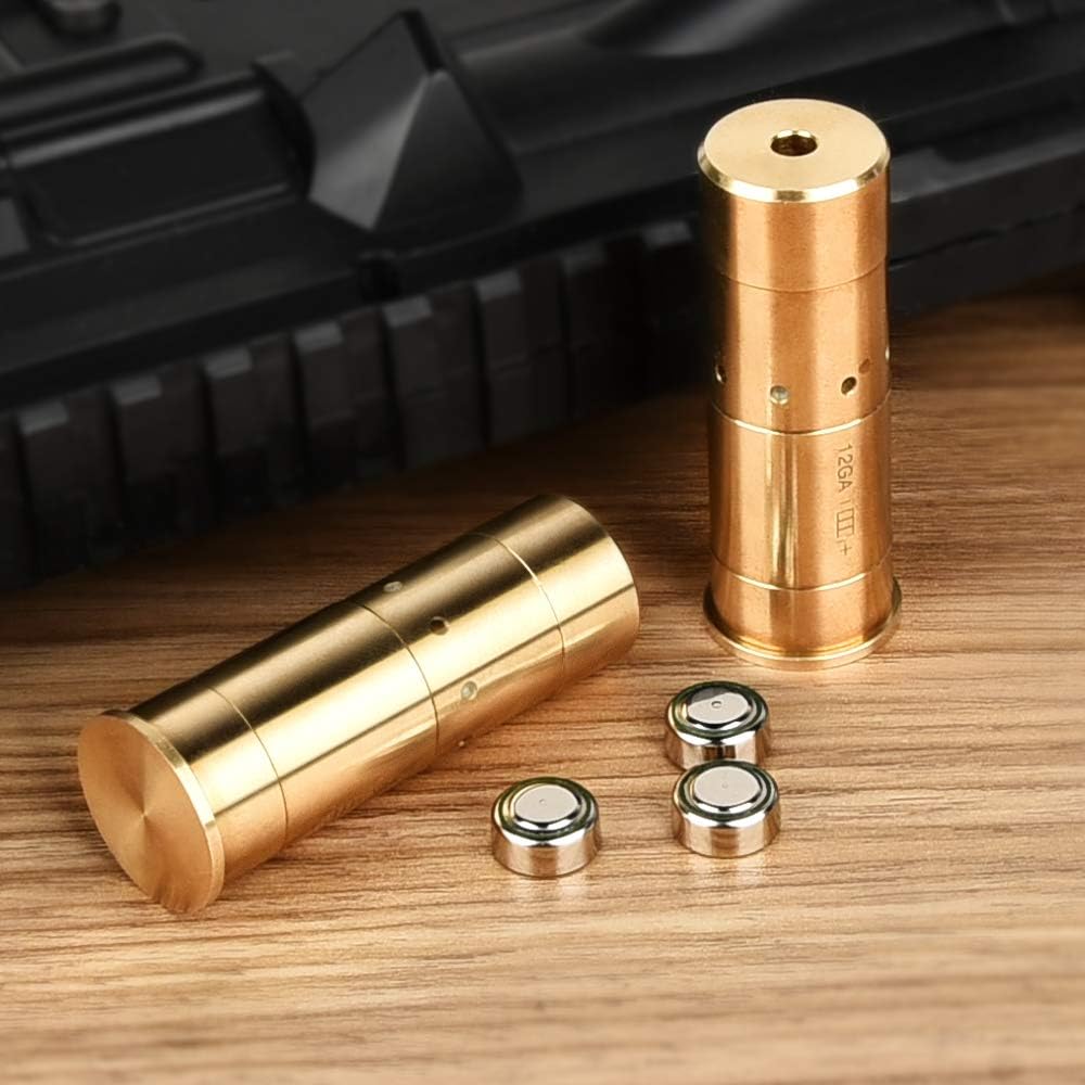 MidTen Bore Sight Laser | .45 ACP & 20-Gauge Red Dot Boresighter with Extra Batteries
