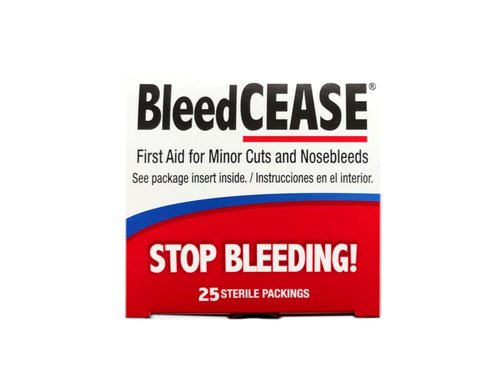 BLEEDCEASE Stop Bleeding STERILE 25 Count 2 Pack