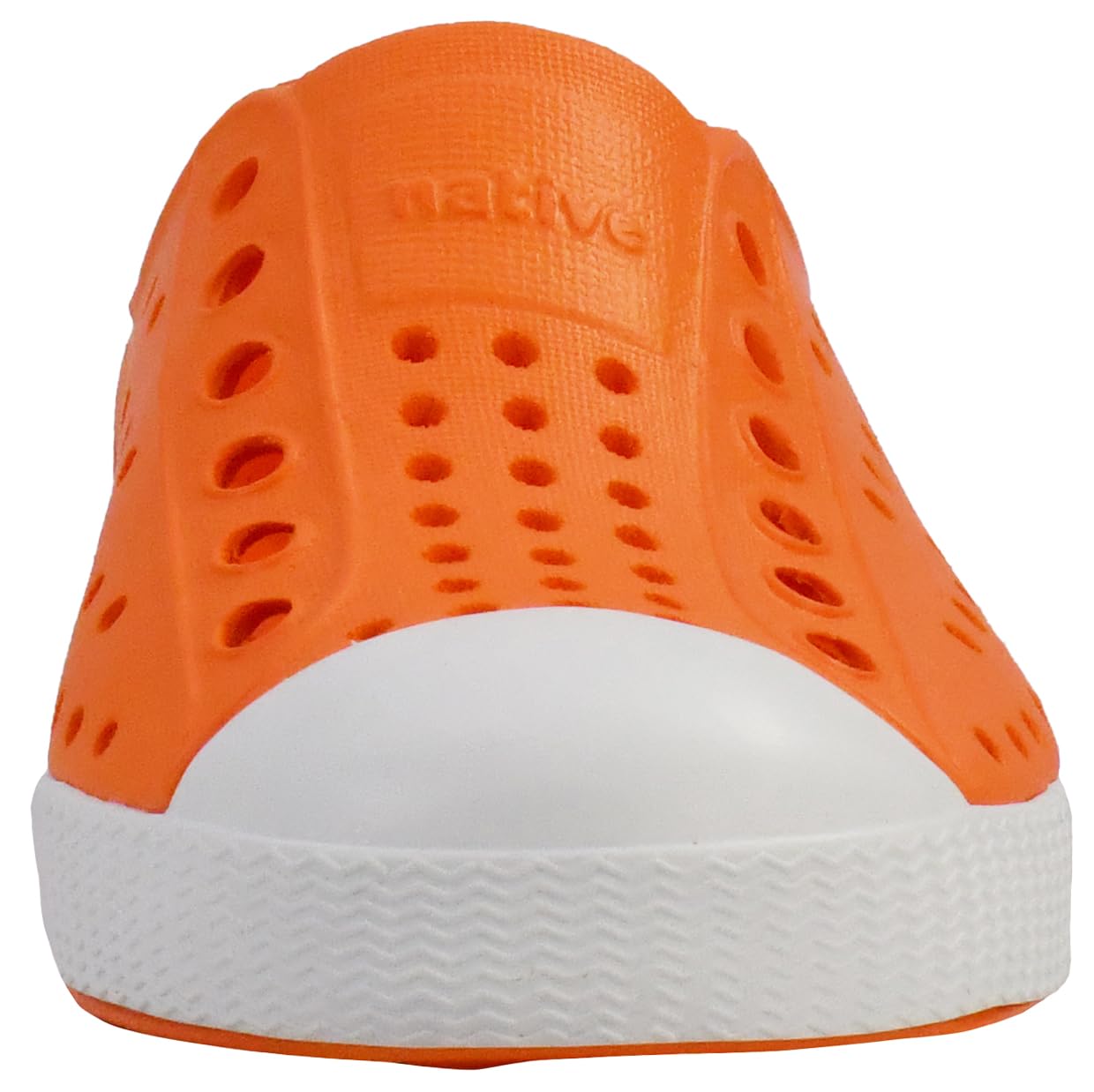 Native Shoes Unisex-Kids Jefferson Sneakers, Sunset Orange/Shell White, 2 Little Kid