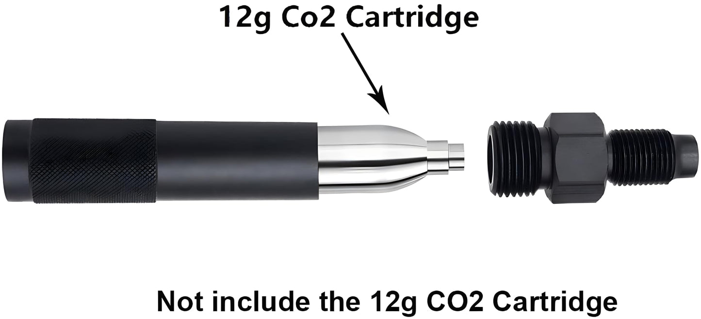 Genrics 12g Co2 Cartridges Adapter Instead of 88g or 90g Co2 Capsule, Co2 Quick Change Holder Compatible with Sig Sauer MCX or MPX