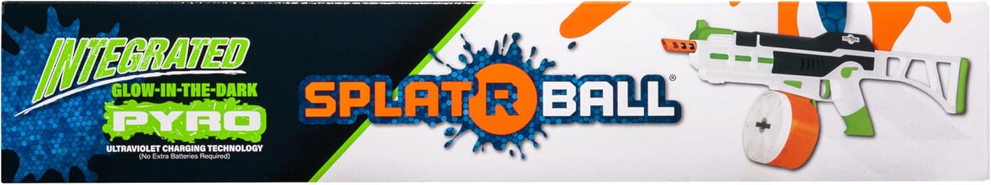 SplatRball Gel Ball Blaster Kit - Glow-in-the-Dark Water Bead Shooter | Shoots Up to 225 FPS