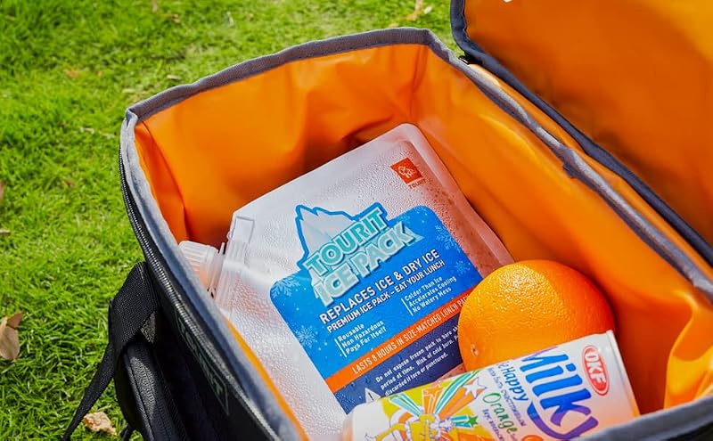 Reusable Ice Packs for Lunch Boxes - 5 Pack Cooler Size