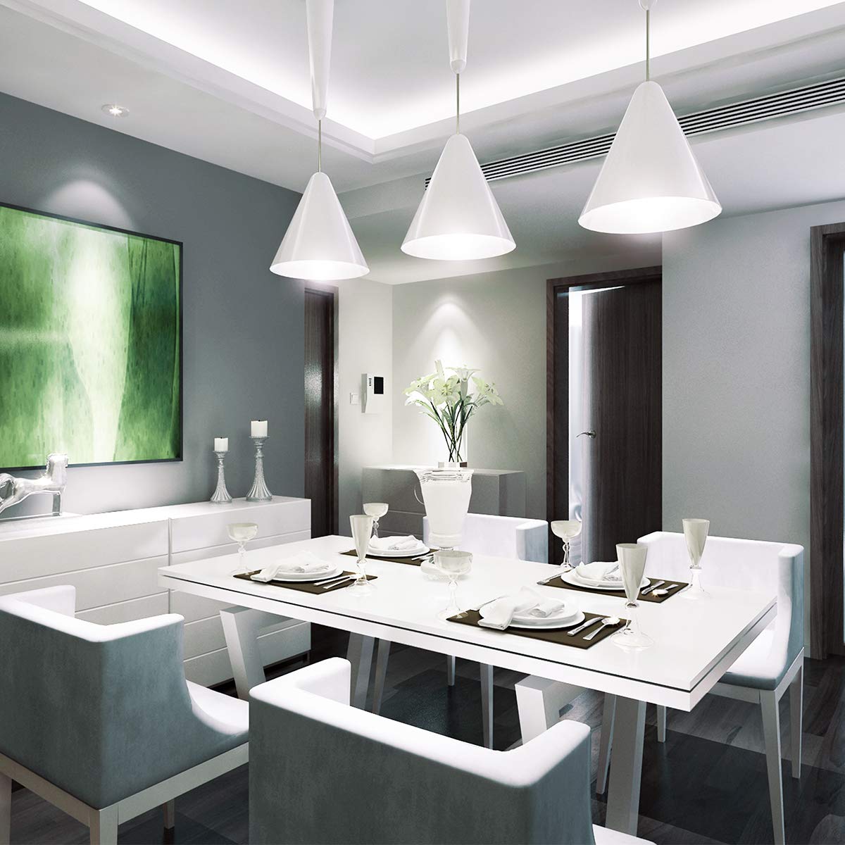 Lepro LED Light Bulbs 60 Watt Equivalent, 9W 800 Lumens Non-Dimmable, Daylight White 5000K, A19 E26 Standard Medium Base, 10000 Hour Lifetime 10 Count (Pack of 1)