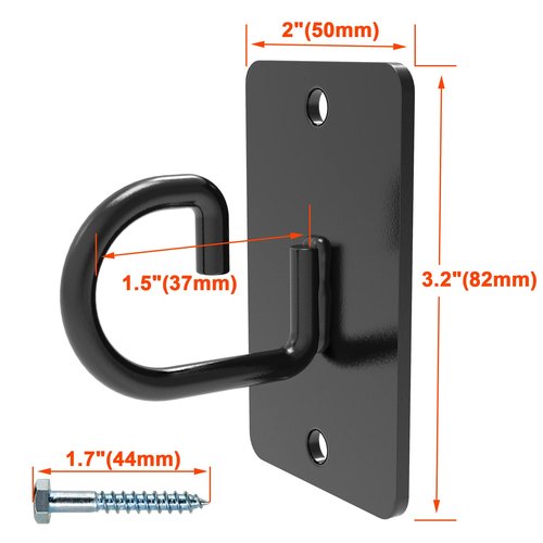 KOMOHOM (3PCS) Wall Mount Workout Anchors,Resistance Band Wall Anchor,Space Saving Wall Mount Workout Anchors for Home Gym Workouts，Body Weight Straps, Suspension Training, Exercise,Stretching,Yoga