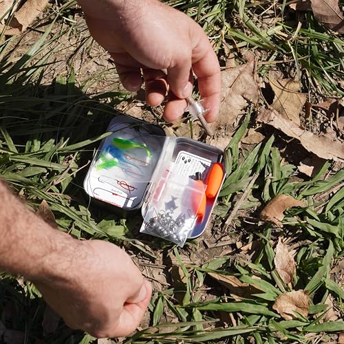 TITAN PPE TinTackle Pro Compact Survival Fishing Kit with Mini Finger Reel - Emergency Outdoor Gear