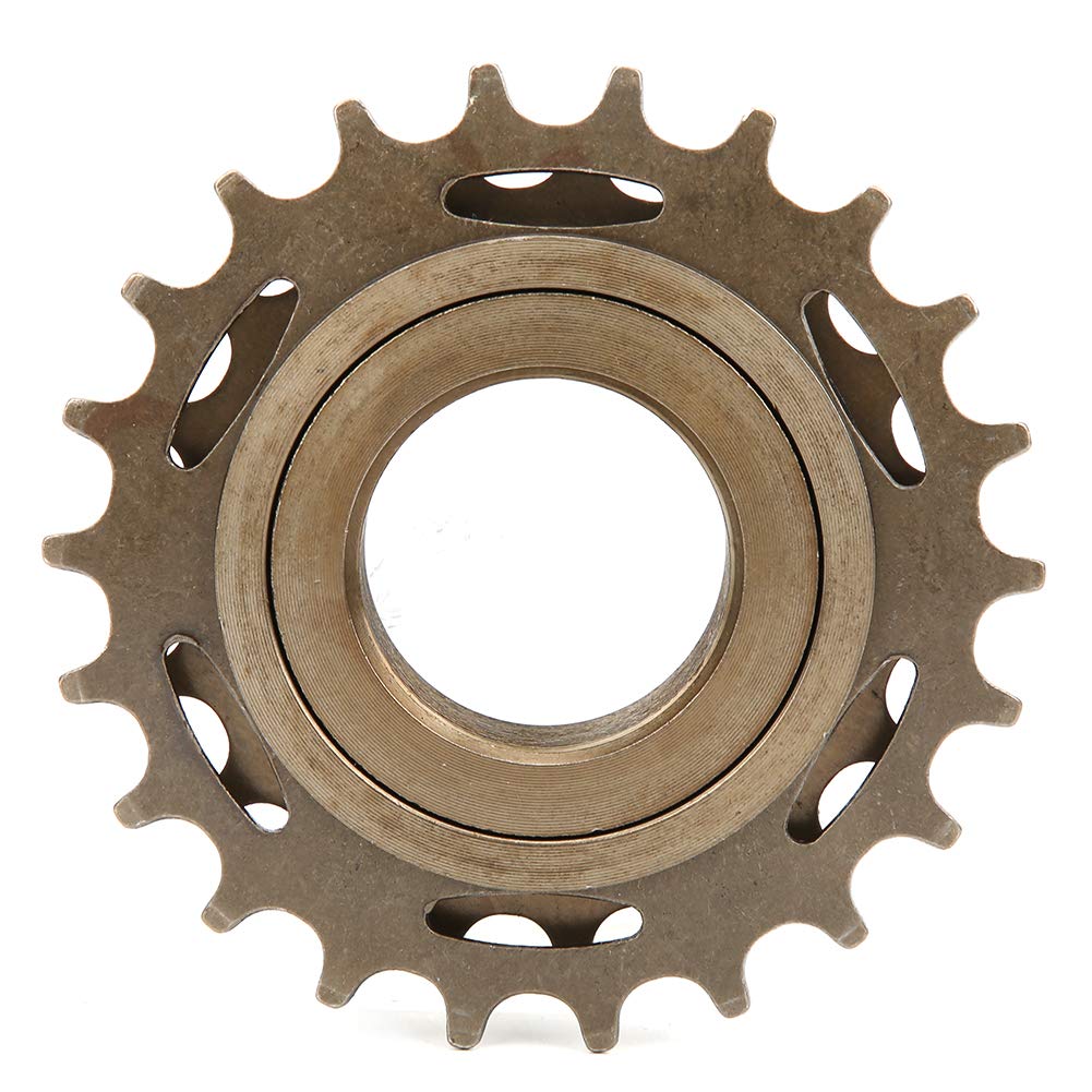 Tomotato Bicycle Freewheel, 3-Speed Threaded Freewheel with 16/19/22T Sprockets, Metal Replacement Part for Single Speed Mountain Road Bikes