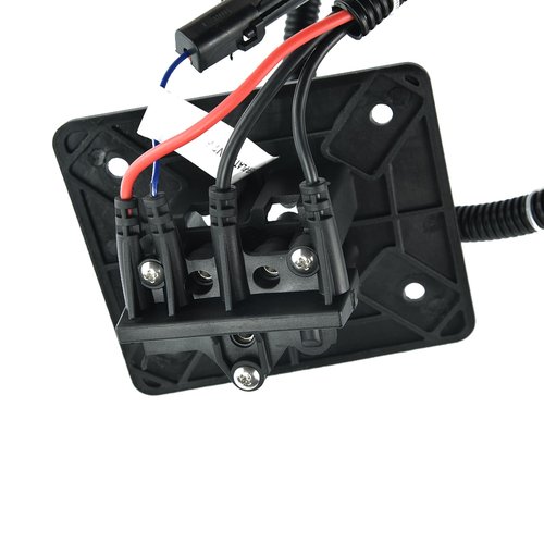 Shu-Ran Golf Cart 48 Volts Charger Receptacle, Delta-Q Battery Charger Plug with Wires for EZGO RXV 2008-Up, EZGO 2Five 2010-Up Electric Golf Cart, 3-Prong Charging Port, OEM# 602529