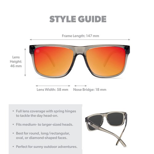 Knockaround Torrey Pines Sport Polarized Sunglasses for Men & Women - UV400 Protection - Running
