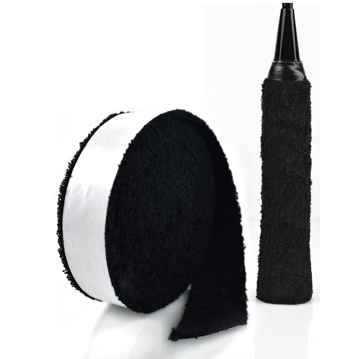 GLL Super Absorbent Cotton Towel Handles Protection Toweling Racket Overgrip Skid Resist Absorb Sweat Grip Tape for Tennis Badminton Racquetball Squash Baseball