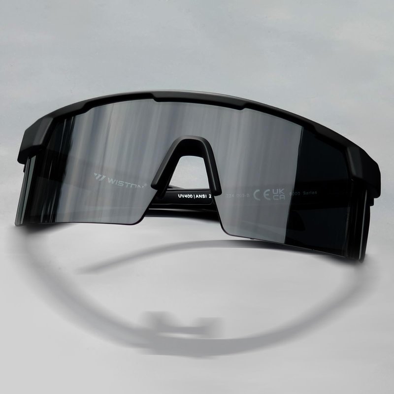 WISTON XL Z87 Sunglasses for Big Wide Heads Men Women,TR90 Ultralight UV400 Protection Sun Glasses Z8224 Dark Black