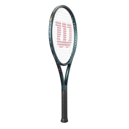 Wilson Blade 104 V9 Strung Performance Tennis Racket - Grip Size 2-4 1/4", Strung with Sensation 16 Natural at Mid Range Tension