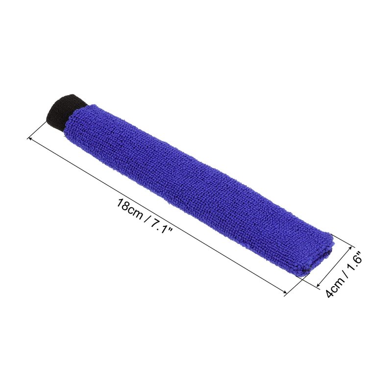PATIKIL Cotton Feeling Badminton Towel Grip, 4 Pack Nylon Tennis Racket Overgrip Racquet Grip Hand Glue Anti-Skid Sweatband for Golf Bike Handle, Blue