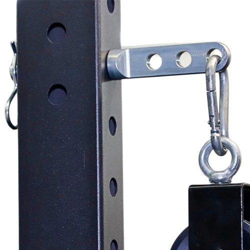 F&F STEEL Adjustable Fitness Rack Pulley Pin – Universal Fit for 2" & 3" Racks with 5/8" or 1" Holes – Heavy-Duty Home Gym Equipment for Strength Training & Muscle Building – Compact & Durable Design (1")