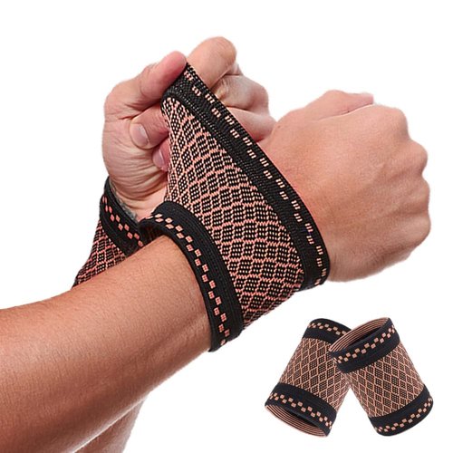 Copper Compression Wrist Brace - Pain Relief Support Sleeve for Tendonitis & Carpal Tunnel | Large Size