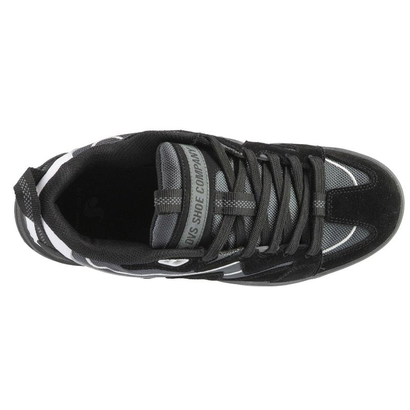 DVS Men's Devious Shoe, Black Charcoal White Suede, 10.5 Medium US