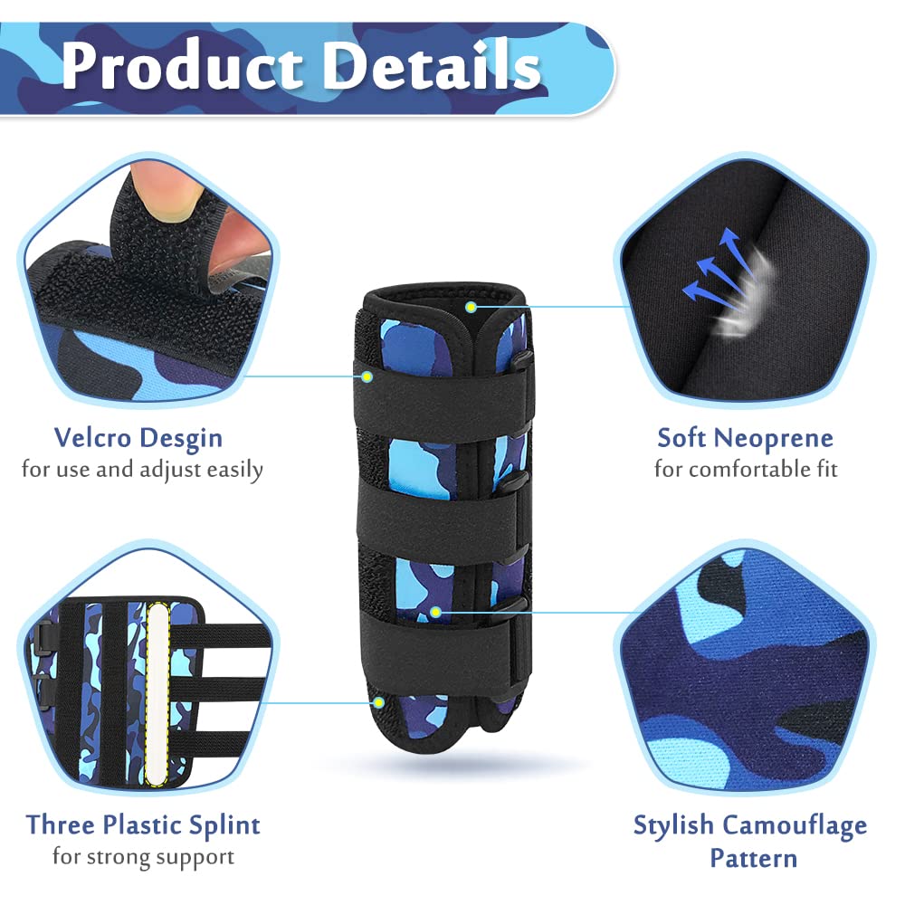 Mybow Pediatric Elbow Immobilizer Night Splint, Elbow Brace Cubital Tunnel Ulnar Nerve Entrapment, Arm Support Splint for Pain Relief, Child Restraint Stabilizer Brace (Small)
