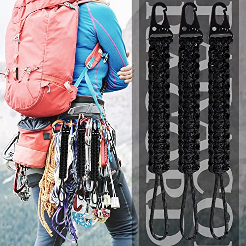 3 Pcs Paracord Keychain Lanyard - 9 Inch Tactical Accessories