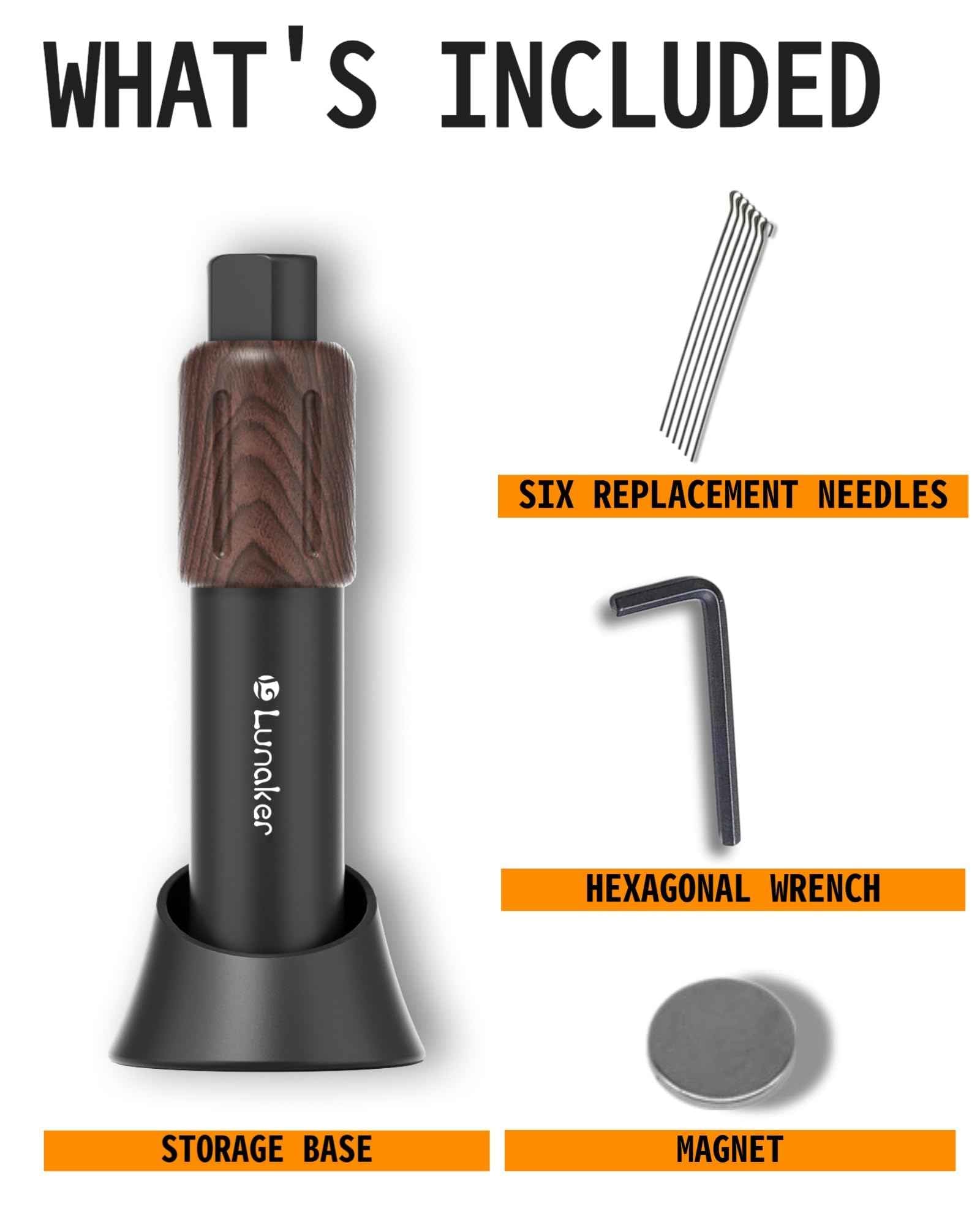 Lunaker Flick WDT Espresso Distribution Tool - Tamper With Retractable Needles - Coffee & Espresso Machine Accessories