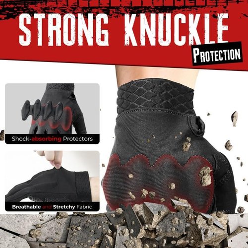 HANDLANDY Motorcycle Gloves - Breathable Touchscreen Tactical Riding Gloves for Men & Women | Perfect for Cycling & Climbing