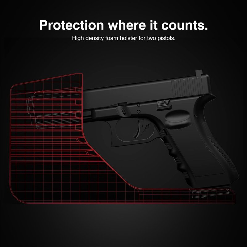 VAULTEK Modular Pistol Rack Protective Handgun Storage (MX Series Pistol Rack)