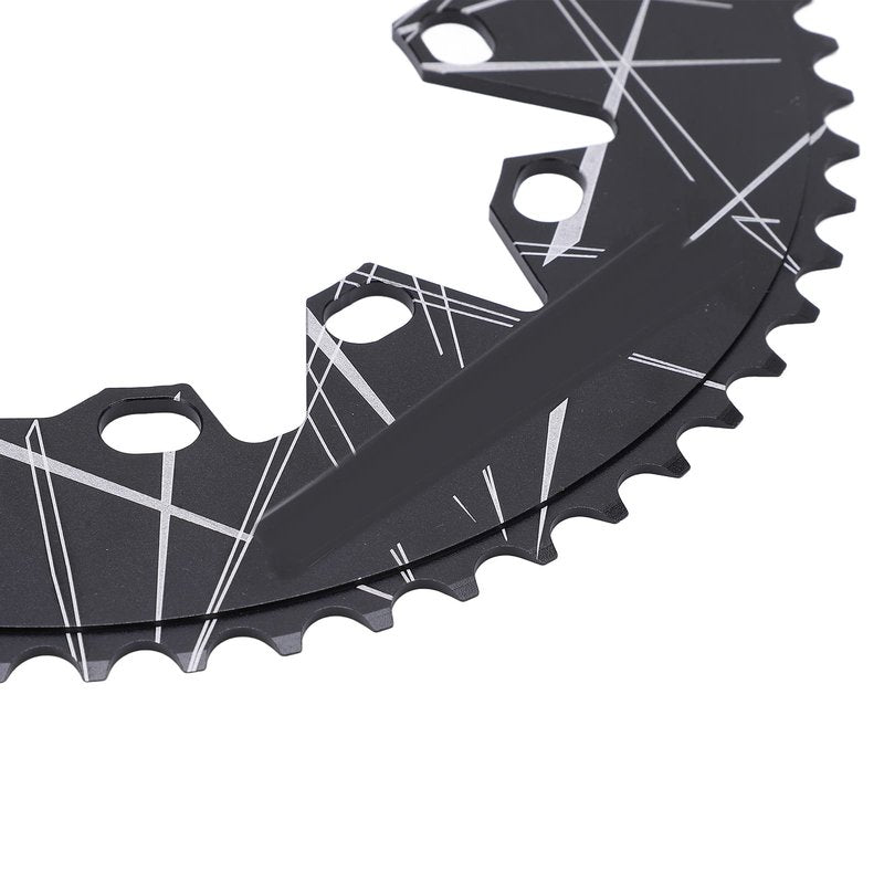 Oval Chainring, Enhanced Power Transfer Narrow Wide Chainring 110/130mm BCD 54T for Road Cyclists 7 8 9 10 Speed Bikes Maintenance and Spare Parts