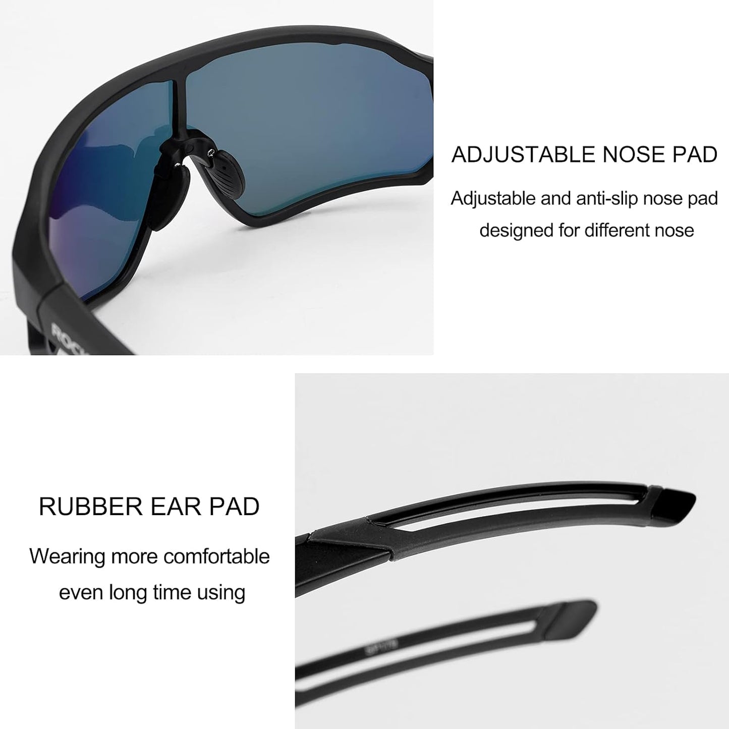 ROCKBROS Polarized Sunglasses - UV Protection for Men & Women | Ideal for Cycling and Outdoor Activities