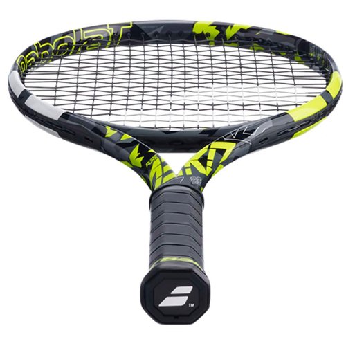Babolat Pure Aero Plus Tennis Racquet (4 1/4" Grip) Strung with 16g White Syn Gut at Mid-Range Tension