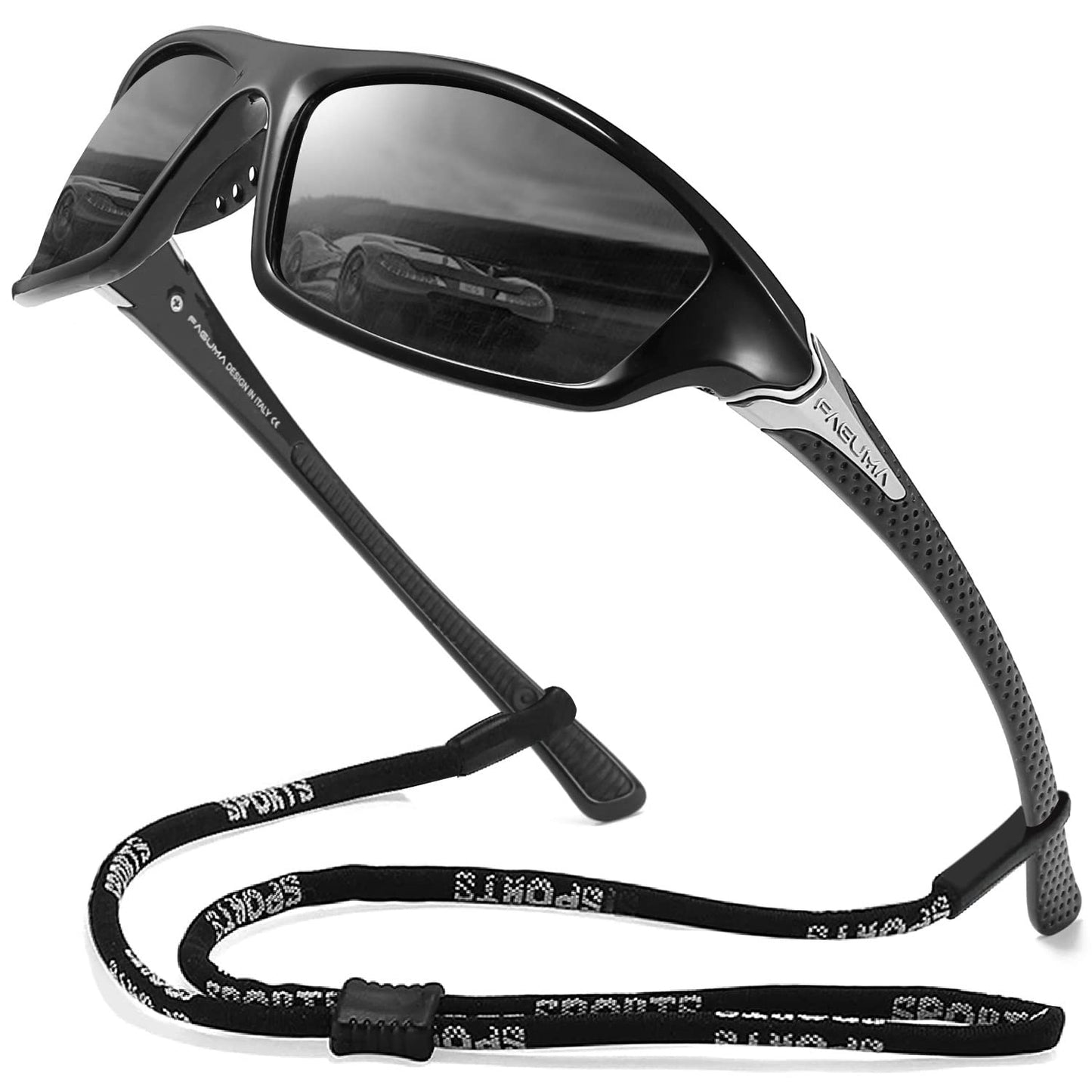 FAGUMA Sports Polarized Sunglasses For Men Cycling Driving Fishing UV400 Protection
