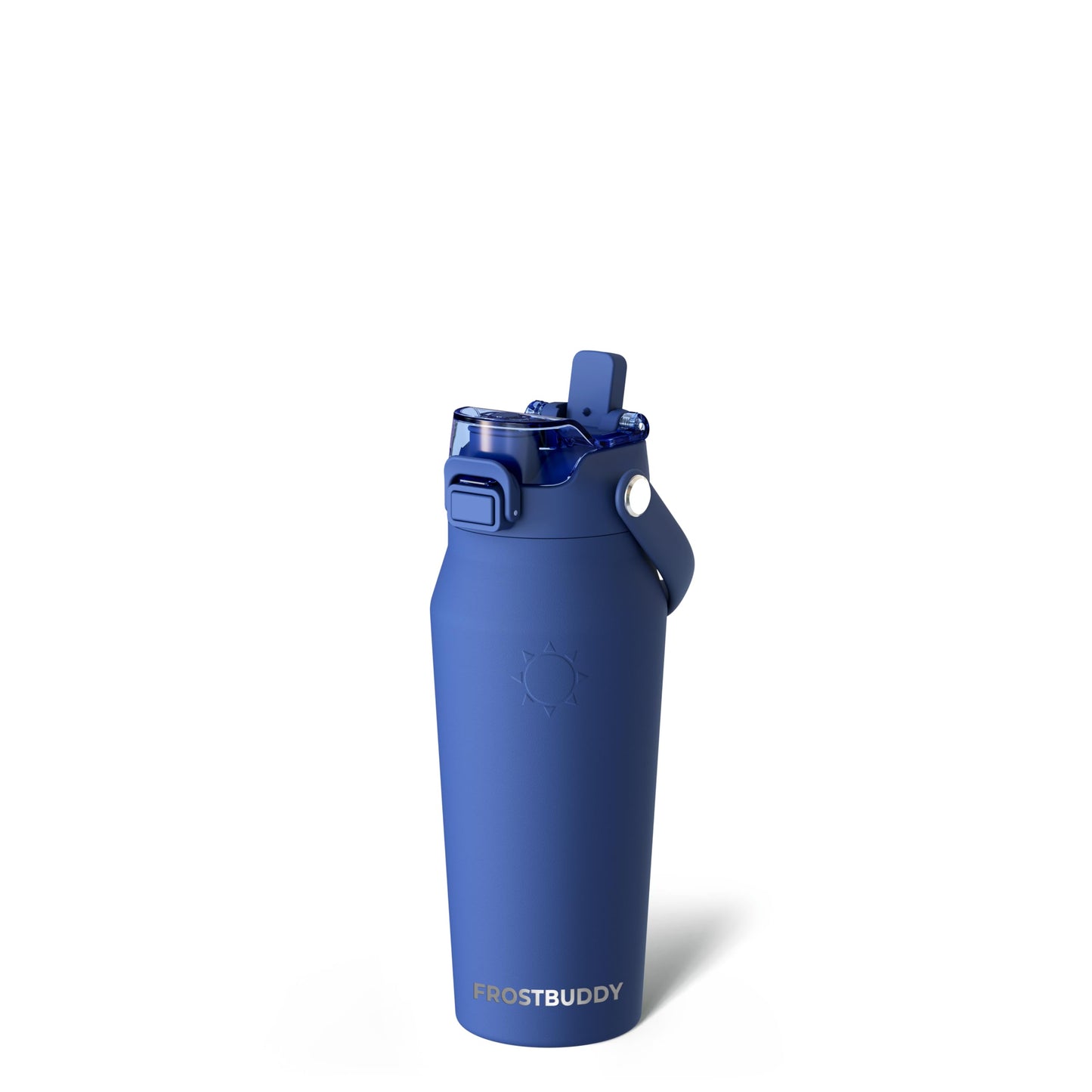 Frost Buddy 16oz Insulated Water Bottle - Straw & Chug Lid - Leak-Proof