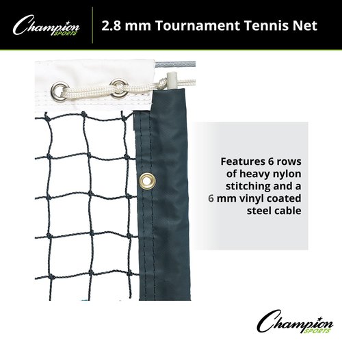 Champion Sports Tournament Tennis Nets, 2.8mm