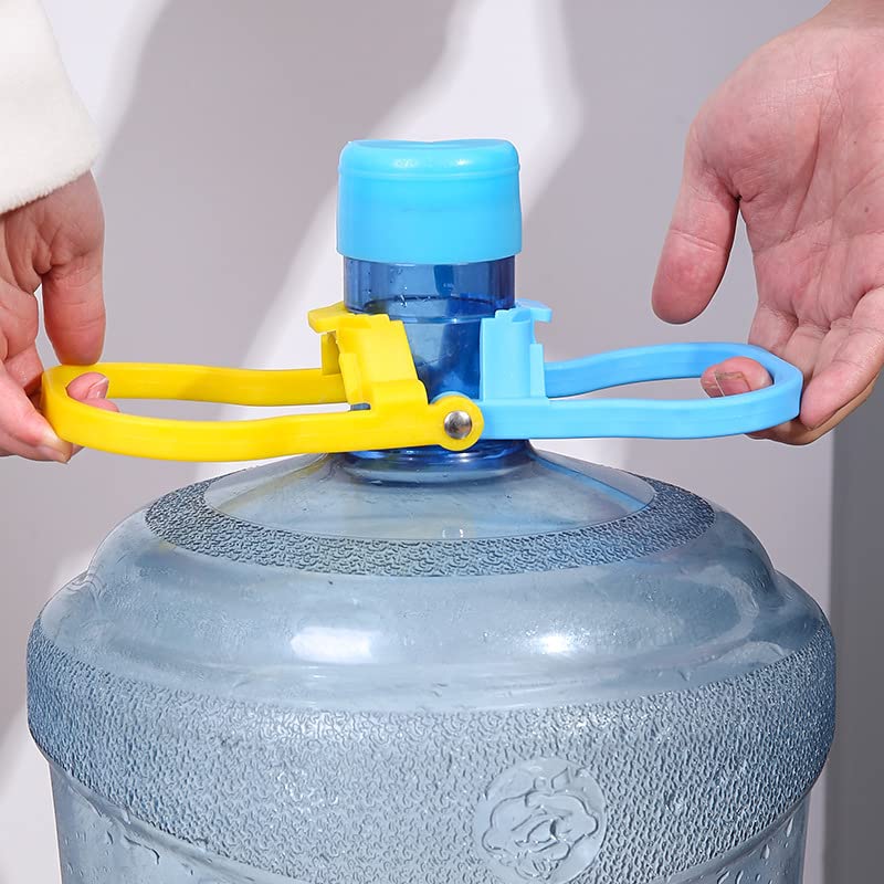 2-Pack 5 Gallon Water Bottle Carrier with Ergonomic Grip Handle