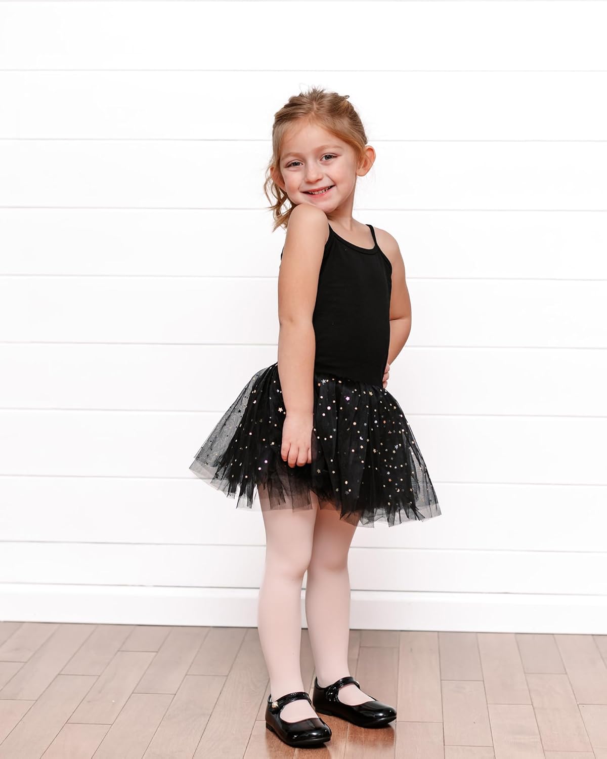 Stelle Girls Ballet Dance Tights - Comfortable Footed Design for Toddlers to Big Kids
