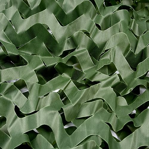 Camouflage Netting - Dark Green, 4.9ft x 6.5ft - Lightweight Tarp for Hunting & Camping