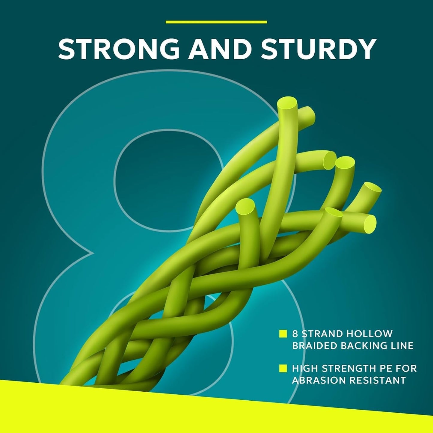 SF Fly Fishing Backing Line - Durable Braided Trout Line for Enhanced Casting Performance