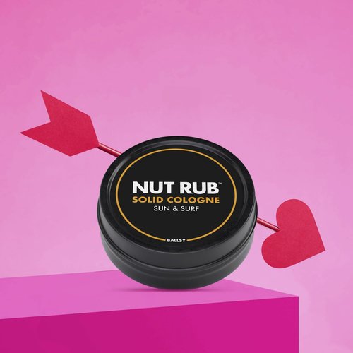 Ballsy Body & Groin Rub - Versatile Cologne with Beeswax & Coconut Oil | Sun and Surf, 0.85 oz