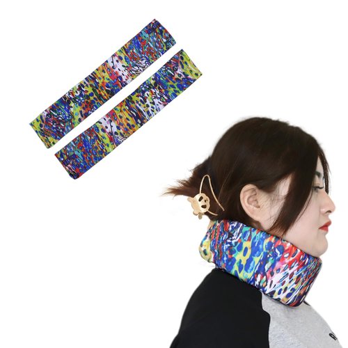 pinklilycare 2 Replacement Neck Brace Cover Sleeve for Almost All Commercial Cervical Collars Size Around 17.5" by 4" Skin Friendly Prevent Dust Sweat Absorbing and Breathable